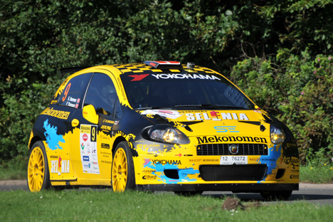 Klaus Hammer og Finn Thomsen under Caramba Rally.
